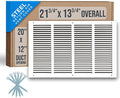 Fits 20x12 Duct Opening | Steel Return Air Grille by Handua | Vent Cover Grill by Handua