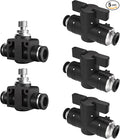 5/16 8mm Push To Connect Valve, Shut Off Air Flow Control Fittings | Pneumatic by Unknown