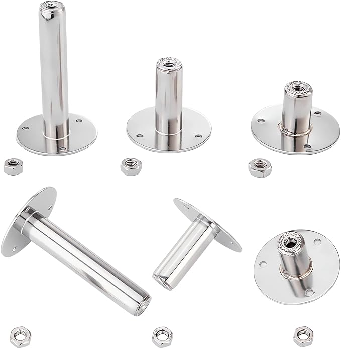2PCS Wall Mount Ceiling Mount Pipe 304 Stainless Steel Pipe Supports Pipe - Image 5