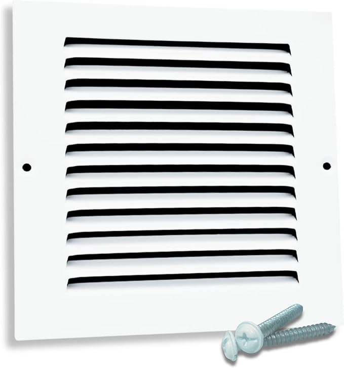 Fits 8x8 Duct Opening | Steel Return Air Grille by Sierra Grates | Vent Cover by SierraGrates