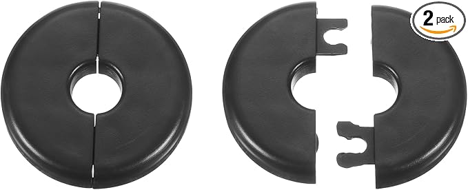 HARFINGTON 2pcs Wall Split Flange 11mm/0.4" Self-Adhesive Plumbing Cover Plates by HARFINGTON
