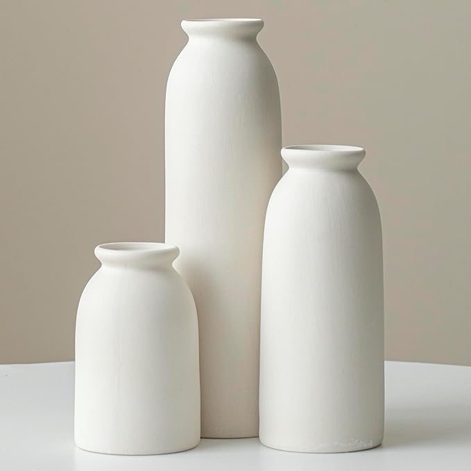 Ceramic Vase Set-3, Small Flower Vases by TINCTOTNICVase