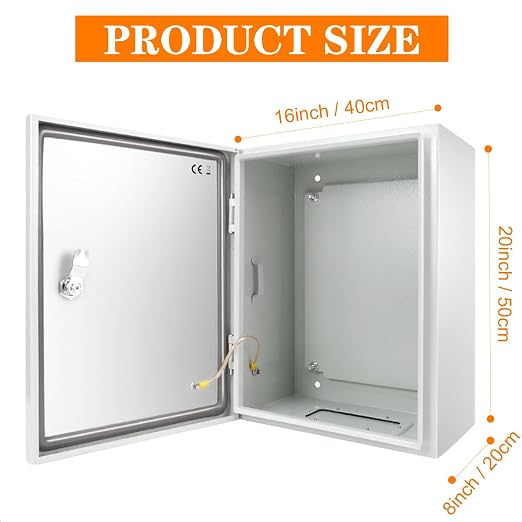 TOCRETOARE Outdoor Electrical Junction Box, Wall Mounted IP66 Waterproof & - Image 3
