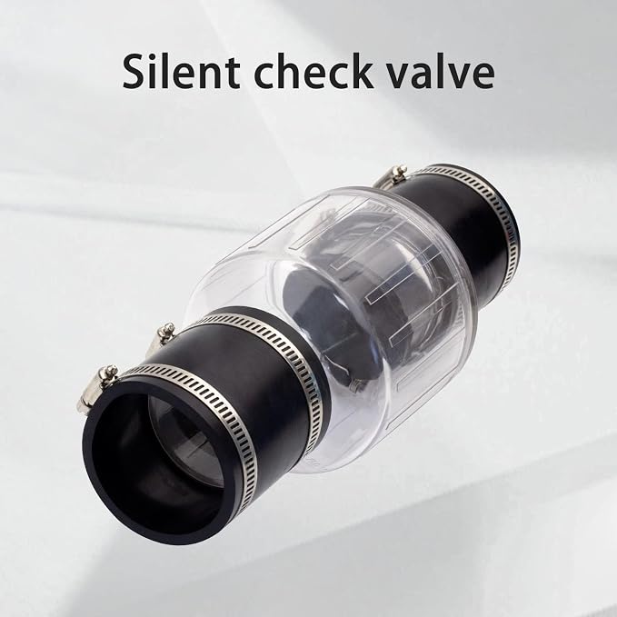 2 Inch Sump Pump Check Valve Water Pump Accessories, Steel Clamps Fit 7-1/4"Gap - Image 7