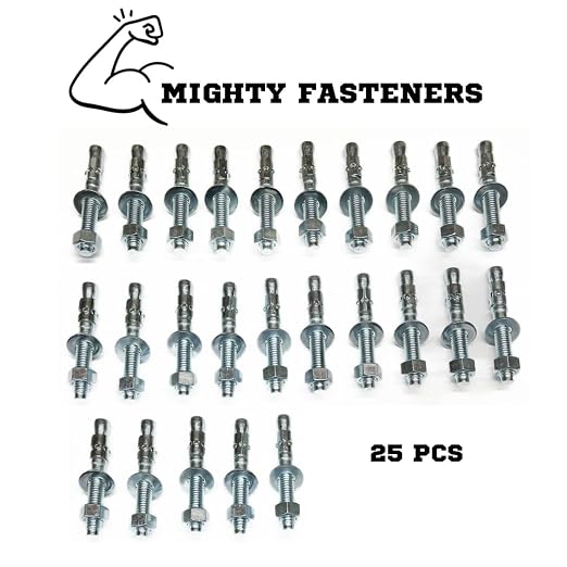 MIGHTY FASTENERS Zinc-Plated Steel Wedge Anchors, 1/2" X 2-3/4" - Image 3
