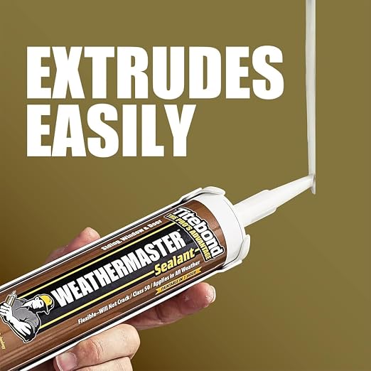 Titebond WeatherMaster Sealant, Siding & Trim, UV-Resistant, Paintable in 1 Hour - Image 5