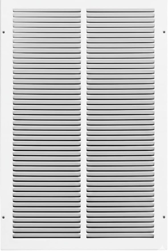 12x24 Air Return Vent Cover, Solid Steel White, 10 Pack - Image 2