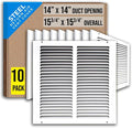Fits 14x14 Duct Opening | Steel Return Air Grille by Handua | Vent Cover Grill by Handua
