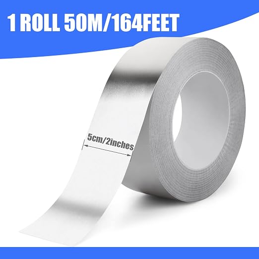 Romeda Aluminum Tape, 2 Inch x 164 Feet, 3.9 Mil, Heavy Duty, Heat & UV - Image 2