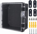 Junction Box, Hinged Black Clear Cover IP67 Waterproof ABS Project Box by Otdorpatio