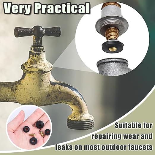 58PCS Outdoor Faucet Repair kit Water Hose Gasket Rings Faucet Washer Kit - Image 4