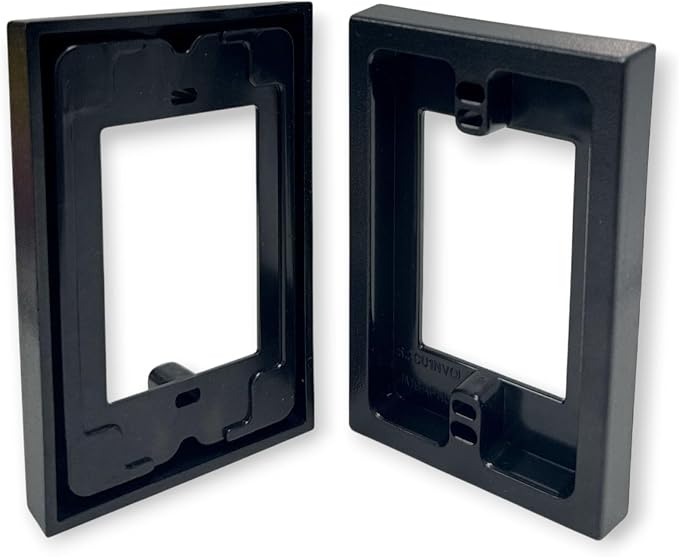 iMBAPrice BES1-2 Black Electrical Box Extender 2 Pack, 1-Gang Non-Metallic - Image 6