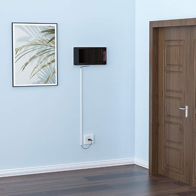 Yecaye 128in Mini Cord Hider, On-Wall Cord Cover, W0.5in H0.31in, Cable - Image 9
