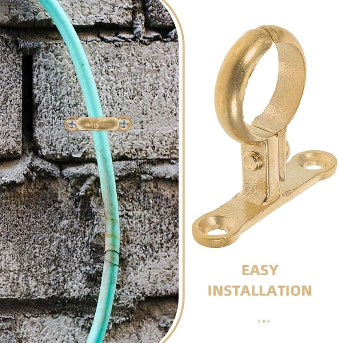 VILLCASE 2Pcs Brass Pipe Clamp for 22mm 3/4" PEX Pipes, Heavy Duty Tube Support - Image 8