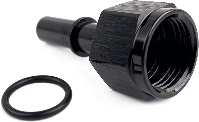 Aluminum Female 8AN Flare to 3/8 SAE Quick Disconnect Push-On EFI Hose Fitting - Image 2