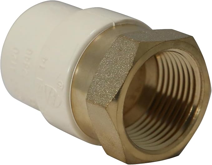 XFITTING 3/4 inch Female NPT x 3/4 inch CPVC Adapter, CPVC Female Adapter - Image 2