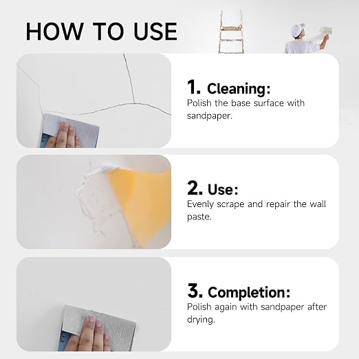 Drywall Repair Kit, 1KG Large Capacity, Wall Patch & Spackle Paste - Image 8