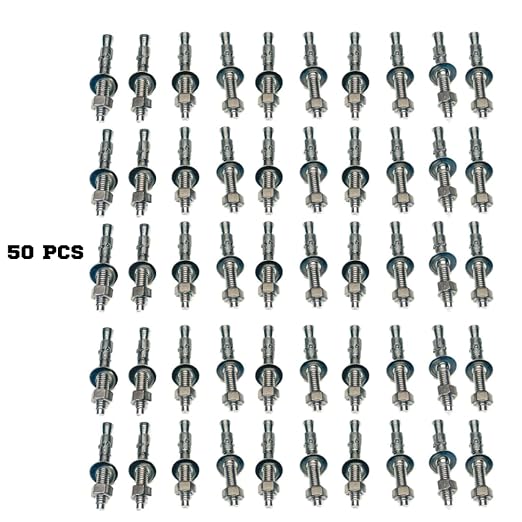 Mighty Fasteners Wedge Anchors – Heavy-Duty 304 Stainless Steel Expansion Bolts - Image 3