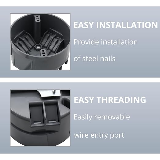 6 Pack Round PVC Remodel Junction Box - Image 3