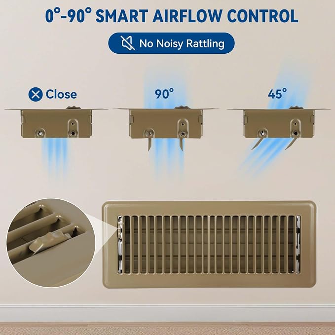 4" x 10" Floor Register Vent Covers 2-Pack - Image 5