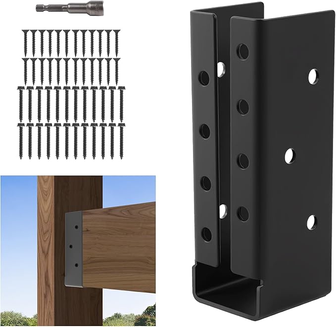 26 Pcs of 2"x 6" Concealed Joist Hangers|Outdoor Concealed-Flange | Q235 Steel by Nrspp