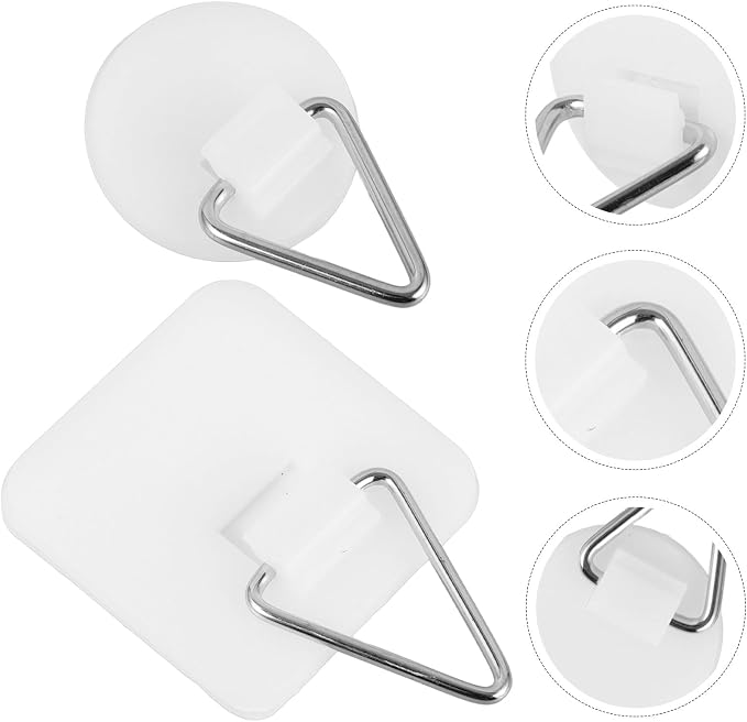 Kisangel 20pcs Adhesive Wall Plate Hangers and Picture Frame Hooks, - Image 7