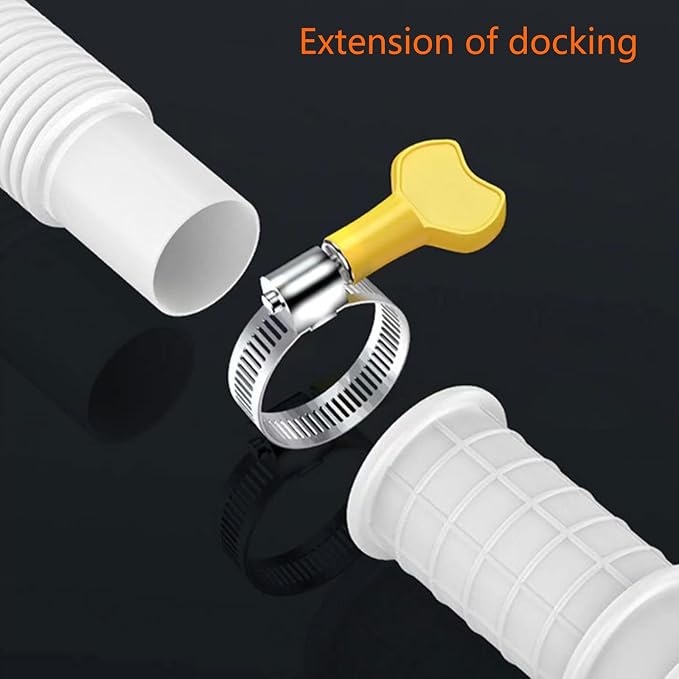 1. Fit Flexible Rubber AC Drain Hose Extension Leakproof Design - Image 7