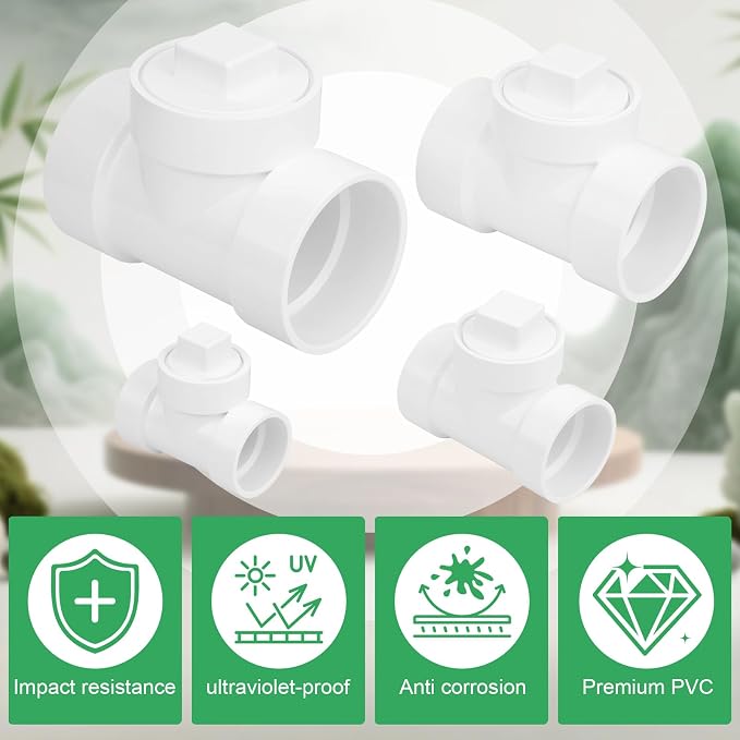 3Pack 2IN PVC DWV Cleanout Tee - Image 6