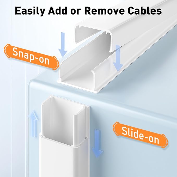 Delamu Cord Hider, 142in Cable Hider, Cord Covers - Image 4