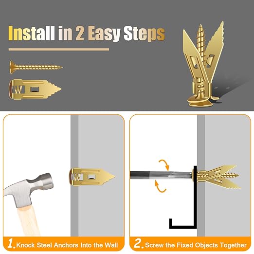 180Pcs Self Drilling Drywall Anchors - Image 3