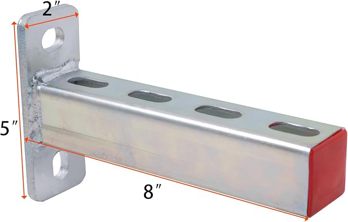2 Pack Steel Shelf Bracket, 8 Inch Long, Versatile Display Bracket, Pipe Stands - Image 2