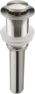 Bathroom Sink Pop Up Drain Without Overflow, Small Cap, Brushed Nickel by ALLWIN-HOUSEWARE