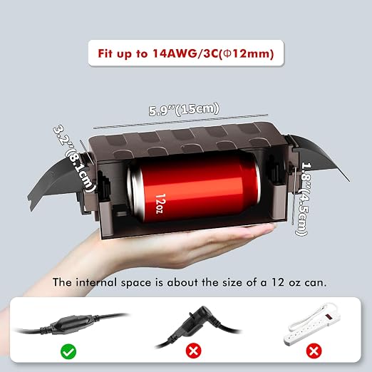 2 Pack IP55 Small Outdoor Electrical Box Waterproof - Image 2
