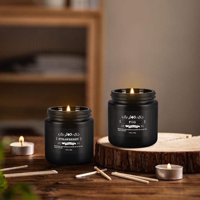 YOROXRG Scented Candles Gifts Set 12 Pack Soy Wax Travel Tin Jar Candles - Image 3