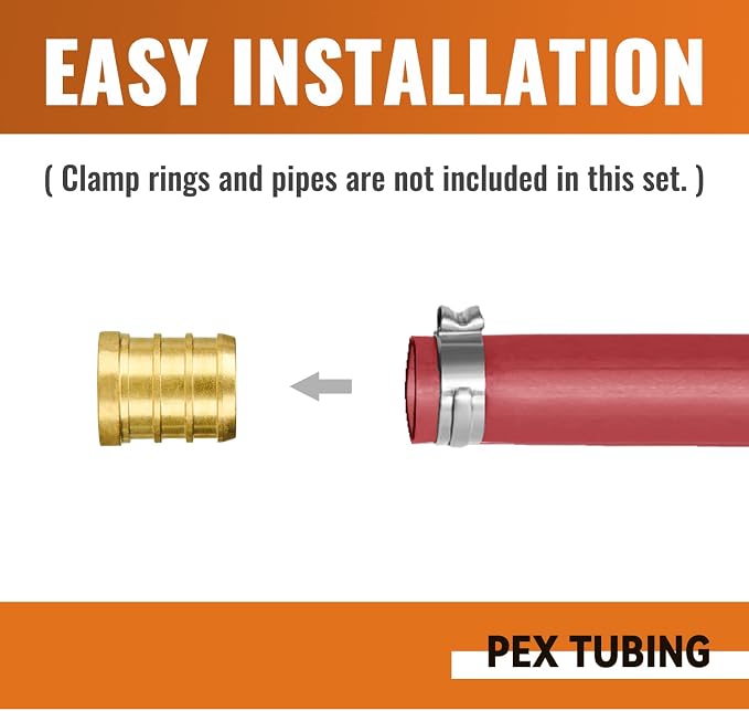 6-Pack 3/4 Inch PEX Plug End Cap Fittings | Brass - Image 3