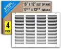 Fits 16x12 Duct Opening | Steel Return Air Grille by Handua | Vent Cover Grill by Handua