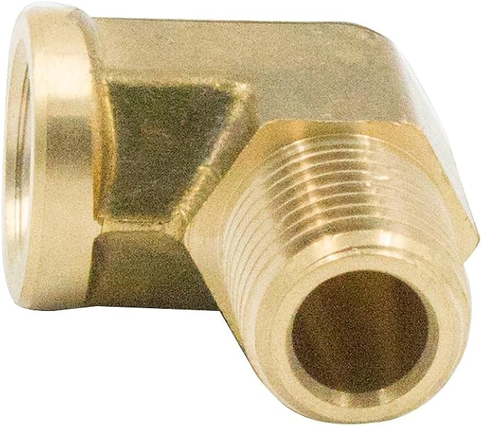 1/4 Inch Brass Street 90 Degree Elbow 1/4" NPT Male x 1/4" NPT Female Forged - Image 4