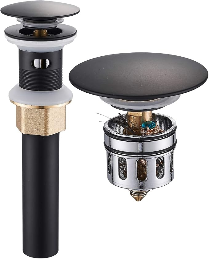 REGALMIX Vessel Sink Drain, Bathroom Faucet Vessel Sink Pop Up Drain Stopper by REGALMIX