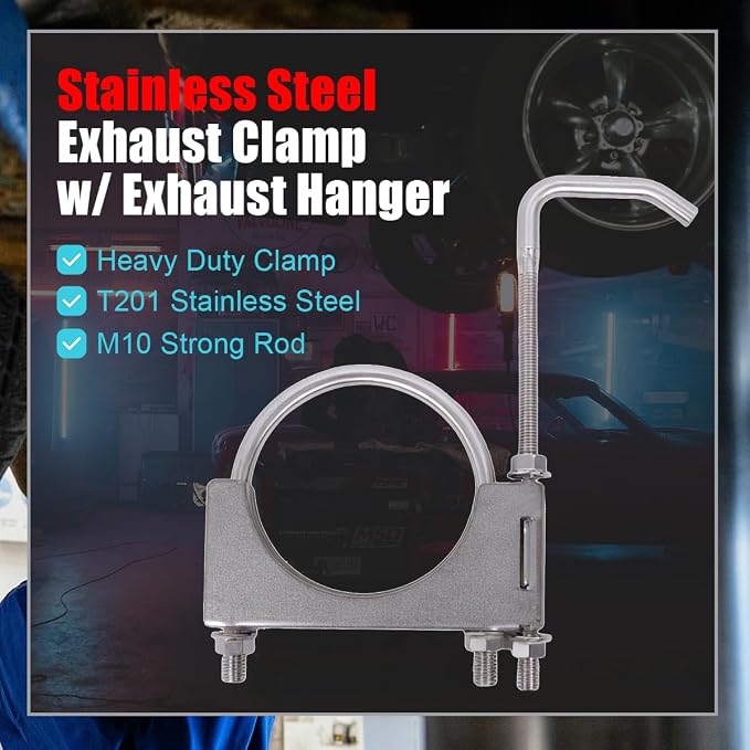 Stainless Steel 3 Inch Exhaust Clamps - Image 3