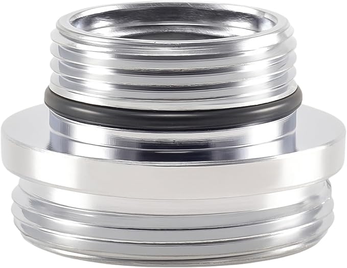 Faucet Aerator Adapter, M16.5 Male to 55/64" Male Adapter | Chrome Brass Faucet by XNTONG