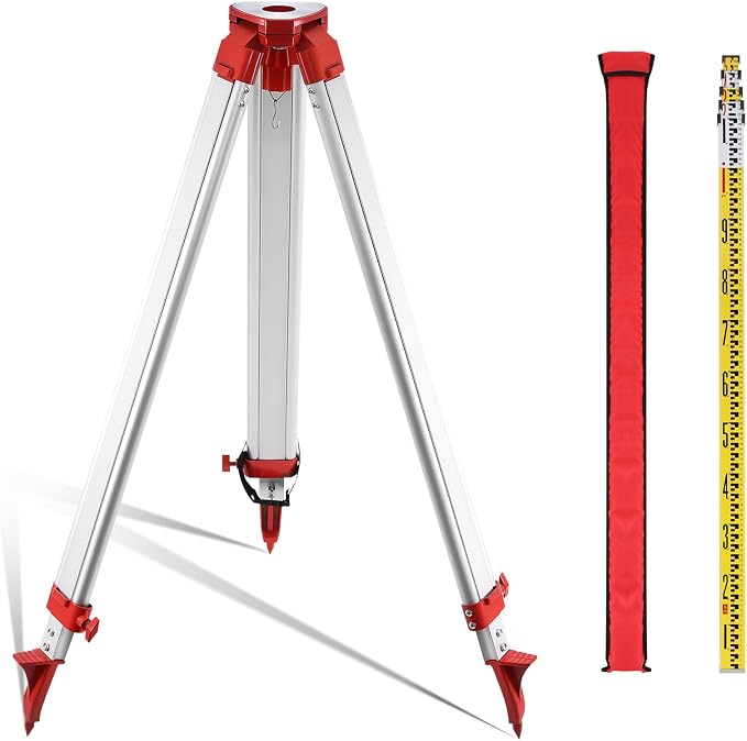 360° Self-Leveling Red Beam Rotary Laser Level Kit - Image 8