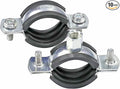 AKIHISA 10 Pack Split Ring Pipe Hanger Heavy Duty Adjustable Pipe Bracket Clamp by AKIHISA