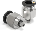 TAILONZ PNEUMATIC Male Straight 4mm Tube OD x M5 Thread Push to Connect by TAILONZPNEUMATIC