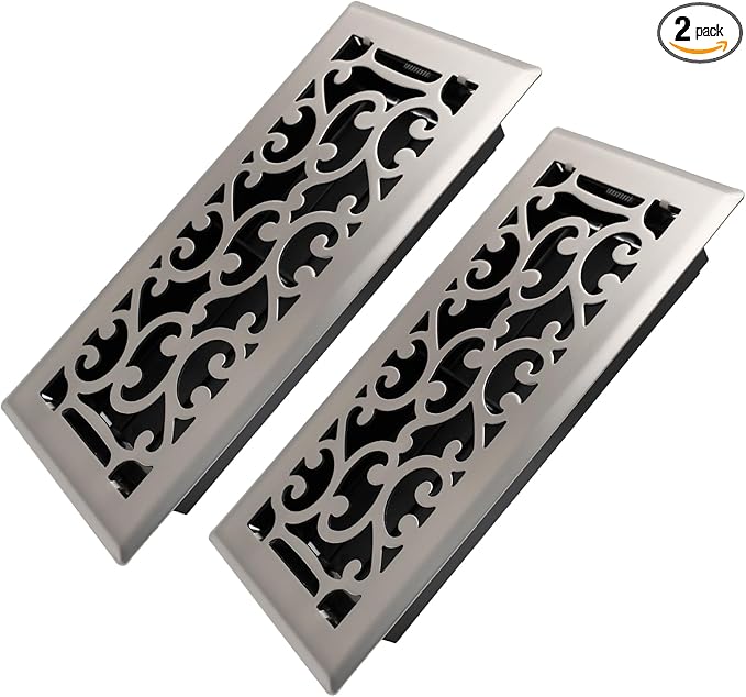 Howeall 4x10 Inches 2 Pack Heavy Duty Walkable Floor Register by Howeall