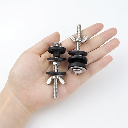 2 Pcs Toilet Tank Bolts Replacement Kit Toilet Tank to Bowl Bolts Heavy Duty - Image 4