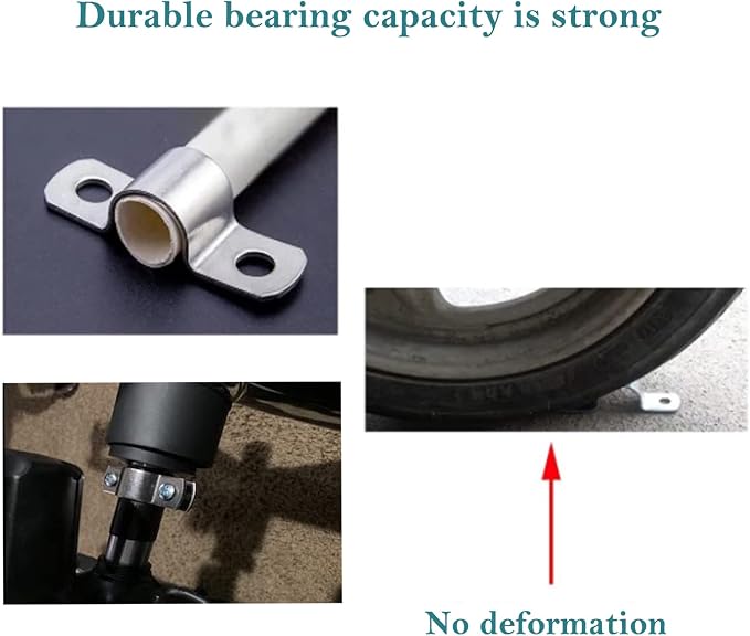 AKIHISA 2 Pcs 127-133mm Range Heavy Duty Rigid Handleless Flat Pipe Bracket - Image 7