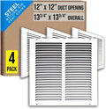 Fits 12x12 Duct Opening | Steel Return Air Grille by Handua | Vent Cover Grill by Handua