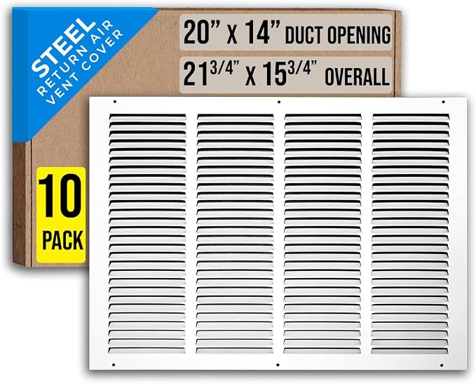 Fits 20x14 Duct Opening | Steel Return Air Grille by Handua | Vent Cover Grill by Handua
