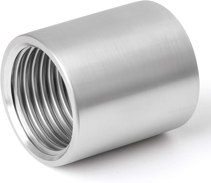 2PCS 304 Stainless Steel Cast Pipe Fitting, 1/4" x 1/4" NPT Female Threaded - Image 2