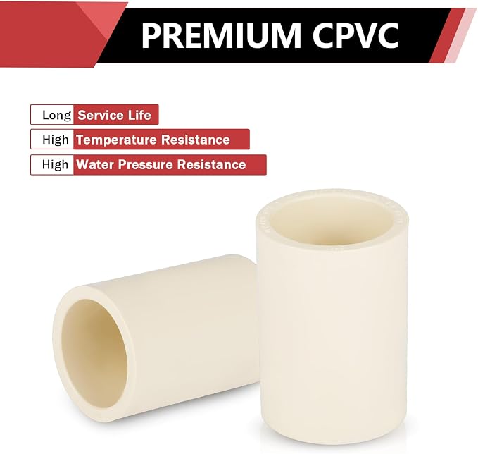 20PCS EFIELD CPVC Coupling Adapter Fittings, 3/4" Slip x 3/4" Slip | Socket - Image 5